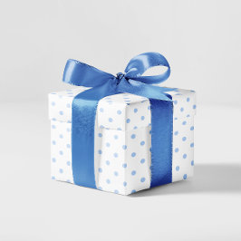Pastellblå liten polka punkt presentpapper