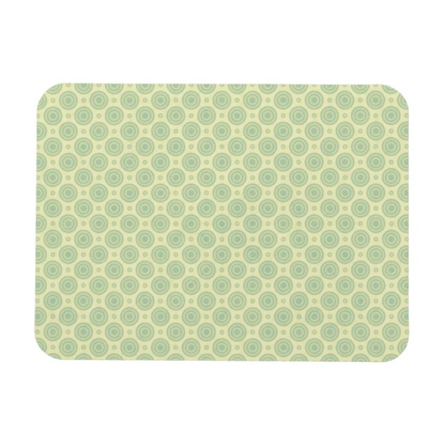 Pastellblå mål på Gult Magnet (Horisontell)