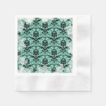 Pastellblå mjuka Grunge tebjudnings servetter