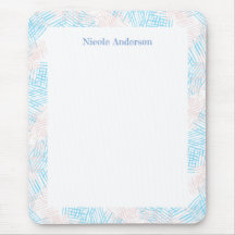 Pastellblå och Rosa Gräns