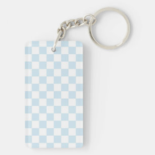 Pastellblå och vit kontrollpanel