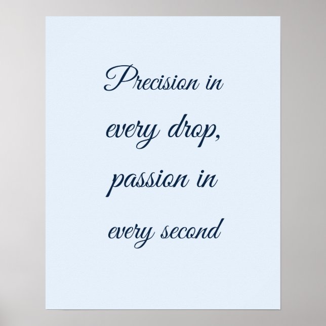 Pastellblå Skript Text Perfusionist Dekor (Framsidan)