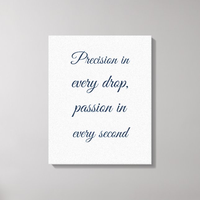 Pastellblå Skript Text Perfusionist Dekor Canvastryck (Framsida)