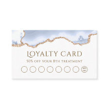 Pastellblått agentförmånskort