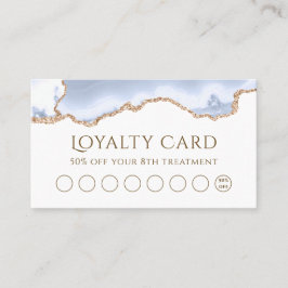 Pastellblått agentförmånskort visitkort