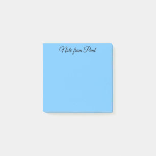 Pastellblått kvällen Himlar Post-it Block