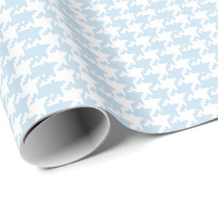 Pastellblått och vitt pipa av Poule Mönster Presentpapper