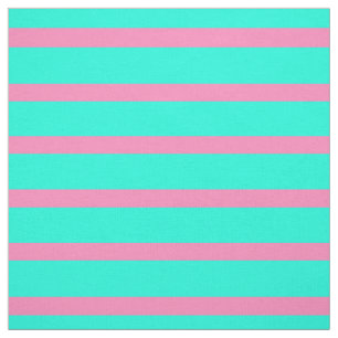 Pastellblåturkos Cyan och Rosa Rand Tyg