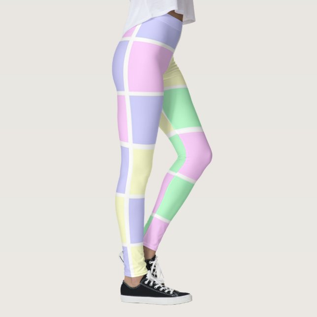 Pastellblock Leggings (Höger)