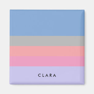 pastellblock rosa coral grått blue lila färg magnet