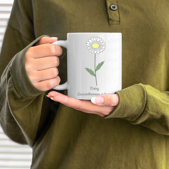 Pastellblomma från botaniska Daisy Kaffemugg (Daisy Flower Mug)