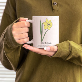 Pastellblomma från botaniska dil kaffemugg