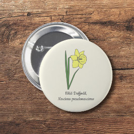 Pastellblomma från botaniska dil knapp
