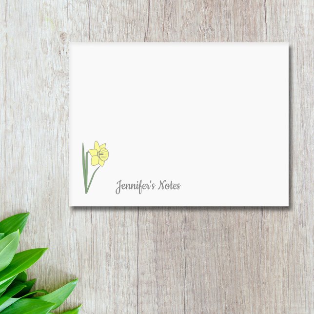 Pastellblomma från botaniska dil post-it block (Botanical Daffodil Pastel Flower Post-it Notes)