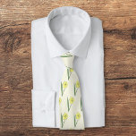 Pastellblomma från botaniska dil slips<br><div class="desc">En nacke är knuten till en mönster av botaniska daffodilblomillustration i pastel färg (Narcissus pseudonarcissus) mot en lätt gult bakgrund: en perfekt gåva till ett älskare blommor. Daffodil är marsblomman,  blomman av Pisces och Aries och har symboliska betydelser som återfödelse,  förlåtelse,  kreativitet,  energi och livskraft.</div>