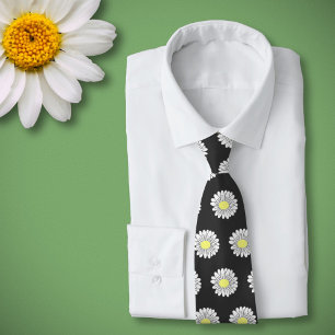 Pastellblomma, svart, botanisk Daisy Slips