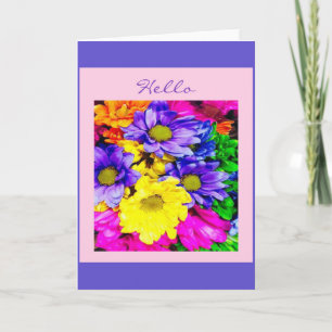 PastellBlommigtens Hej Kort