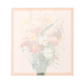 Pastellblommor Anteckningsblock