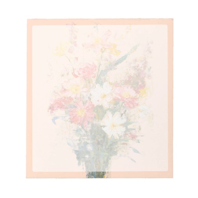 Pastellblommor Anteckningsblock (Framsida)