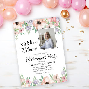 Pastellblommor i Pension Party Elegant Inbjudningar
