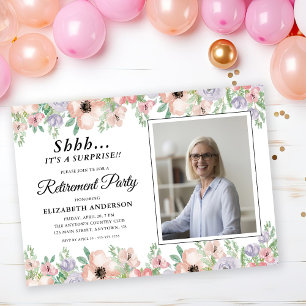 Pastellblommor i Pension Party Elegant Inbjudningar
