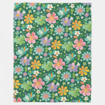 Pastellblommor i Rosans Lila, Orange och Grönt