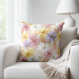 Pastellblommor Kudde