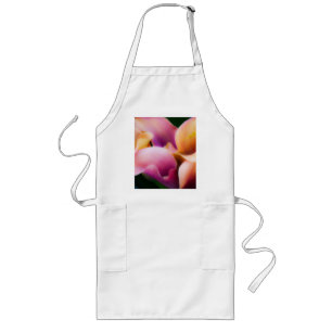 Pastellblommor Långt Förkläde