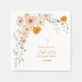 Pastellblommor och grönt förstaHeligan Pappersservett