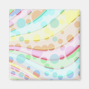 Pastellbubblans vridningsbakgrund magnet