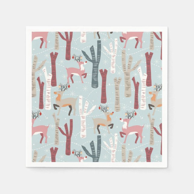 pastellchristmas napkins pappersservett (Framsidan)