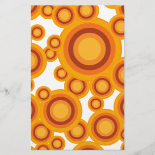pastellcirkel för orange brevpapper