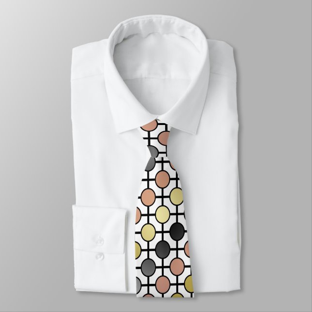 Pastellcirklar och Kor Tie Slips (Bunden)