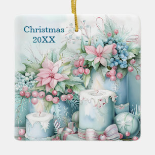 Pastelldesign - tidsbegränsad jultomt - keepsaké-V Julgransprydnad Keramik