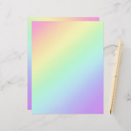 Pastelldiagramgradient för regnbåge brevhuvud