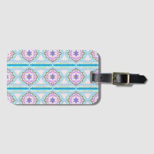 Pastelldröm Boho Geometrisk Kalejdoskop Bagagebricka