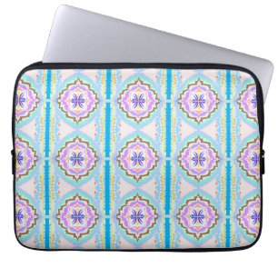 Pastelldröm Boho Geometrisk Kalejdoskop Laptop Fodral