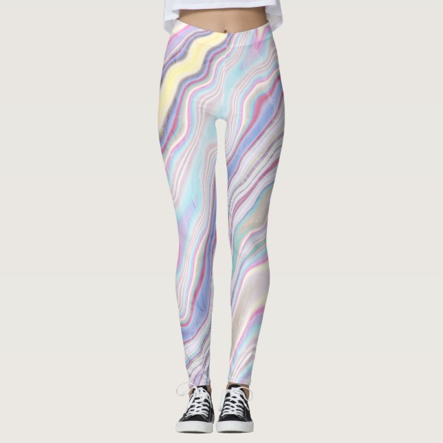 Pastelldrömmar Mervågor Leggings (Framsida)