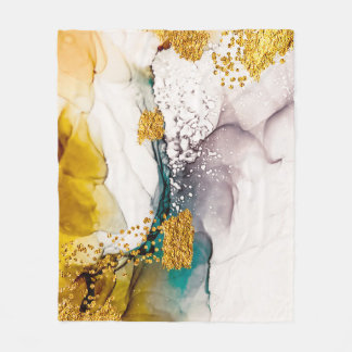 Pastellernas ömhet: guldsnurrande konst. fleecefilt