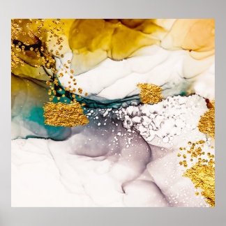 Pastellernas ömhet: guldsnurrande konst. poster