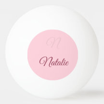 Pastellernas rosa i fast färg monogrammat