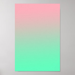Pastellernas rosa och blek grönt ska alltid ses poster