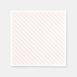 Pastellernas Rosa och vita, randiga Pappersservett