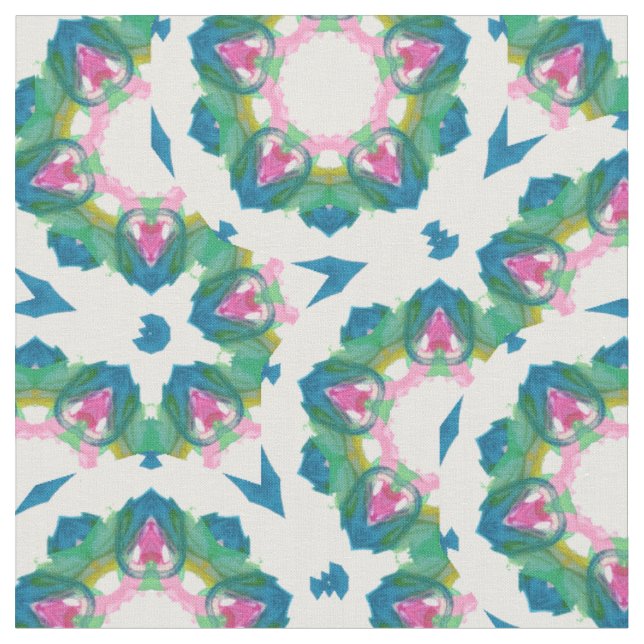 Pastellets Grönt och Rosa Tyg (Närbild)