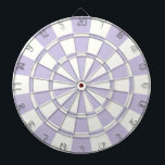 Pastellets Lila och vitt Piltavla<br><div class="desc">Pastel Lila and White Dart Board</div>