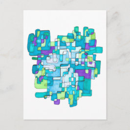 Pastellfarbene Endlose Quadratische Gelassenheit  Helg Vykort