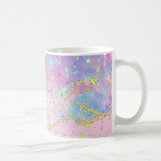 pastellfärg bläck marmor kaffemugg (Höger)
