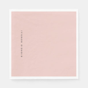 Pastellfärg Minimalistisk Personlig Modern Egen Na Pappersservett