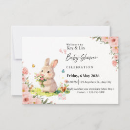 Pastellfärgad Baby Shower-kort OSA Kort