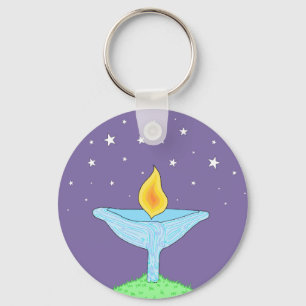 Pastellfärgad bägare Keychain Nyckelring